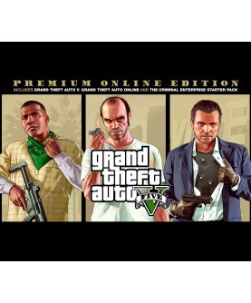 Grand Theft Auto V Premium Online Edition & Great White Shark Card Bundle Rockstar Digital Download Key GLOBAL